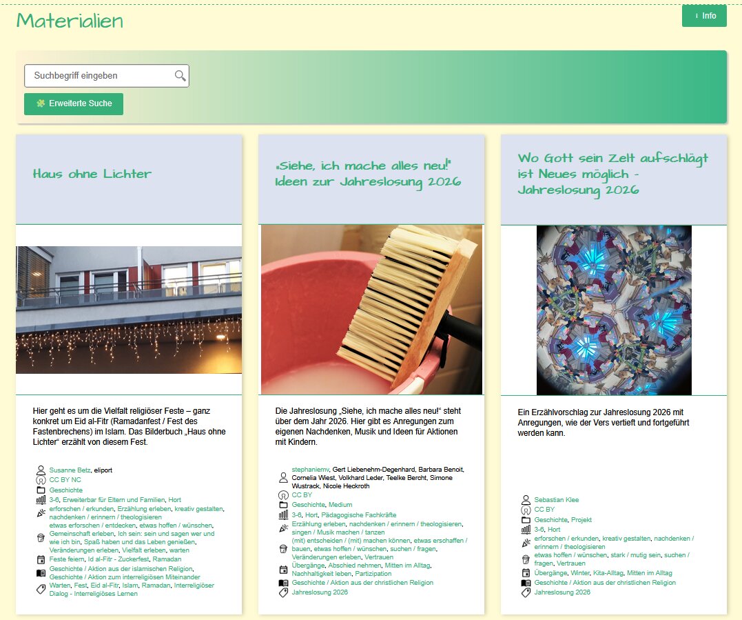 Screenshot-Materialpool